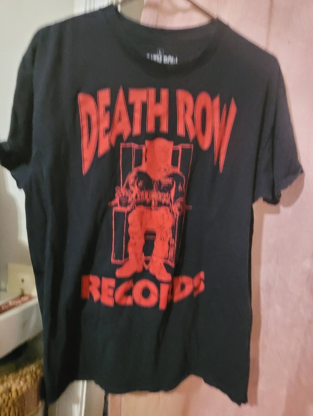 Death Row Records Graphic Tee - Black with Red Print